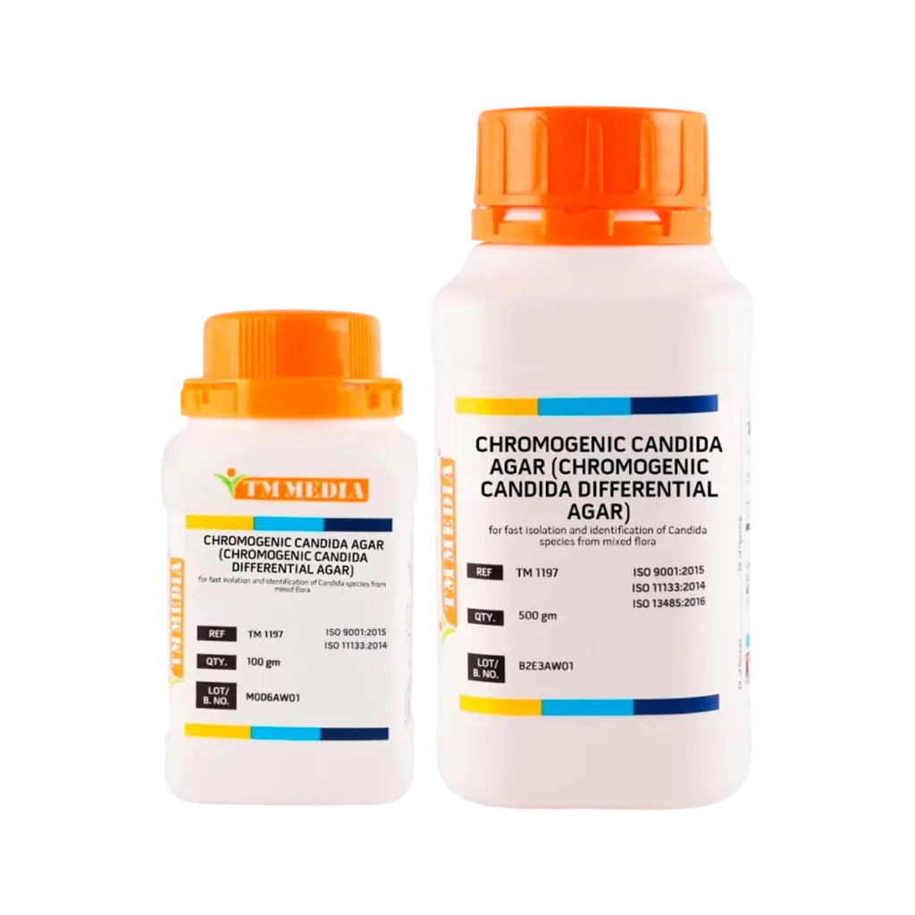 AGAR CROMOGENICO PARA CANDIDA, 100 Y 5OO G