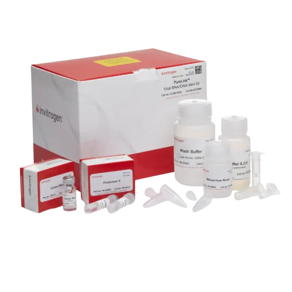 KIT DE AISLAMIENTO DE ACIDOS NUCLEICOS PureLink Minikit PARA ARN/ADN VIRAL, 50 Preps 12280050